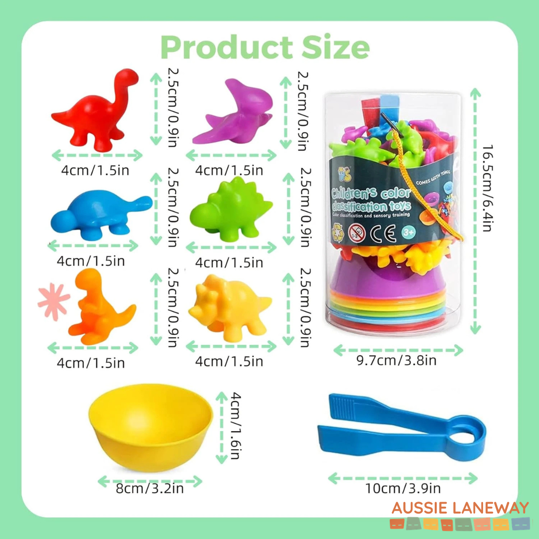 Jurrasic Colour Sorting - For Your Little Dino Lover