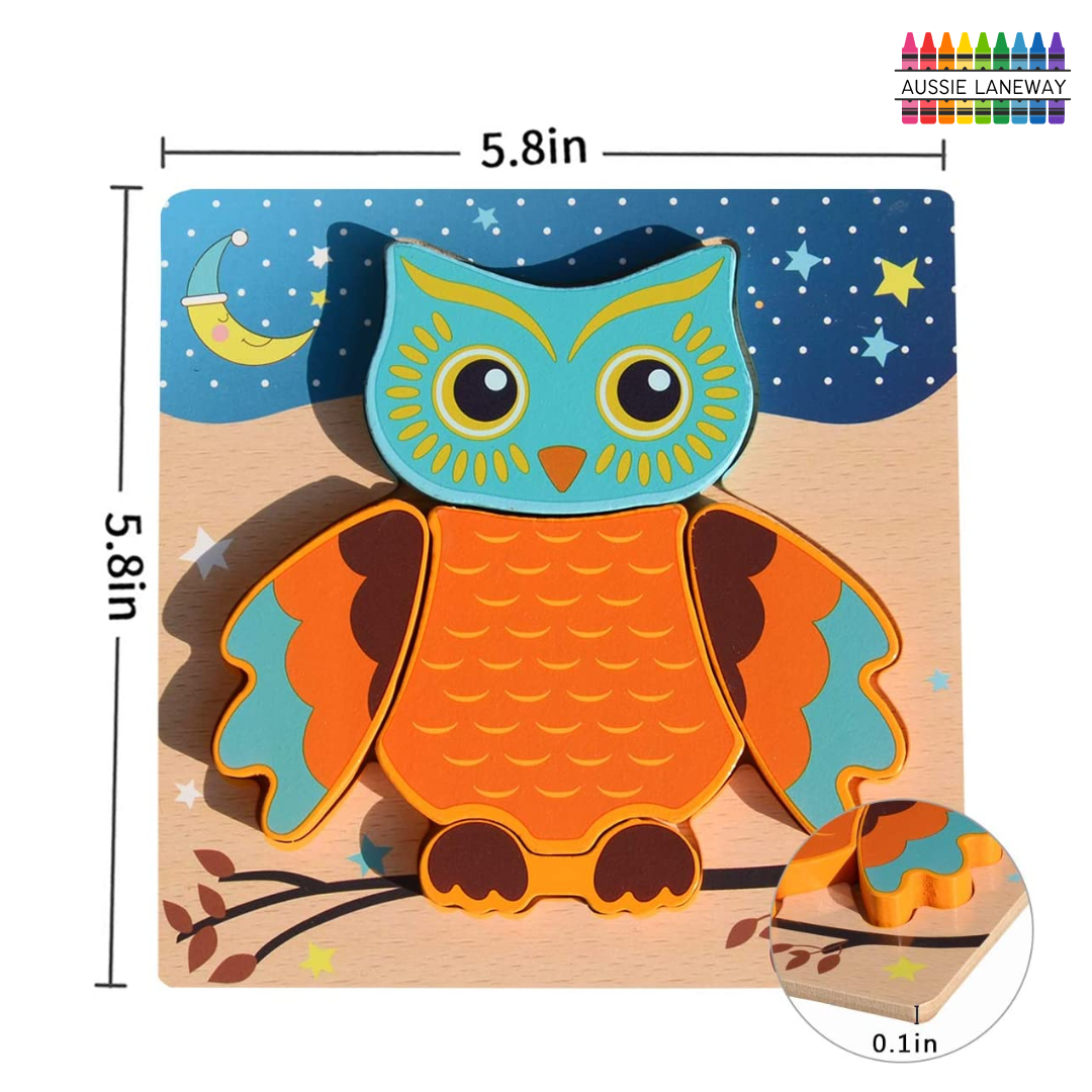 6 Pack Wooden Puzzle Set