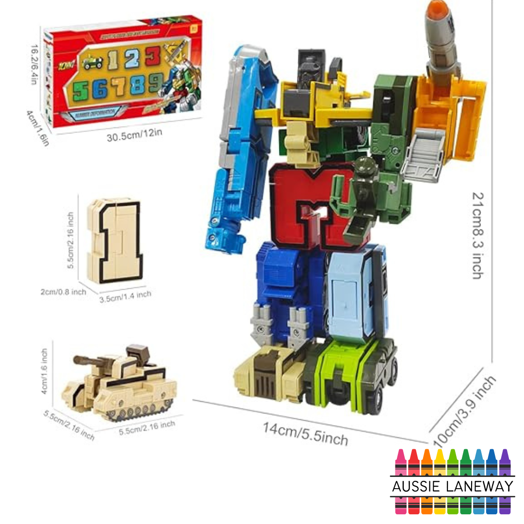 TRANSFORMA-Numbers - Learn Numbers & Military Vehicles!