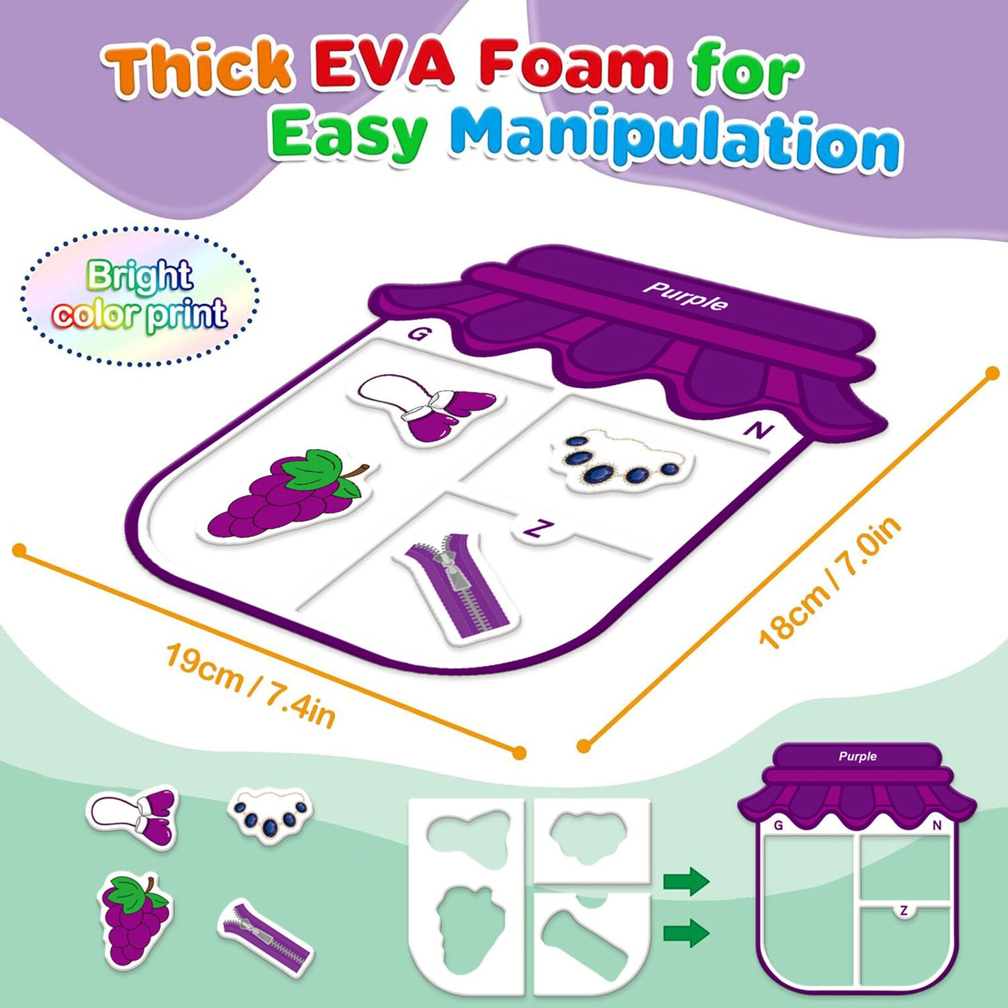 Magnetic Colour Sorting Pots