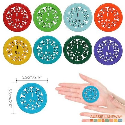 9 PC Maths Fidget Spinner - Spin Into Maths Fun!