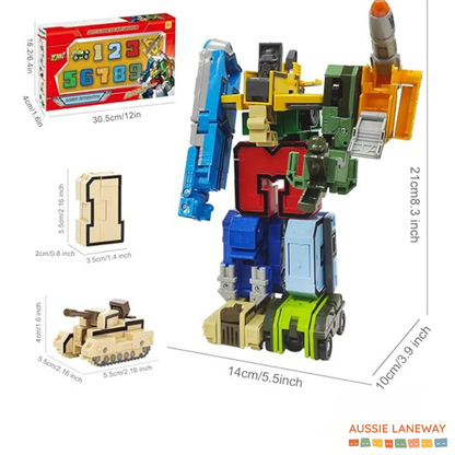 TRANSFORMA-Numbers - Learn Numbers & Military Vehicles!
