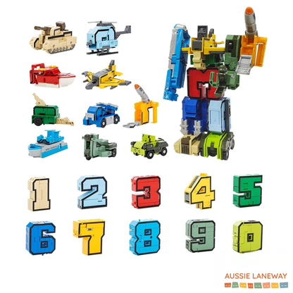 TRANSFORMA-Numbers - Learn Numbers & Military Vehicles!