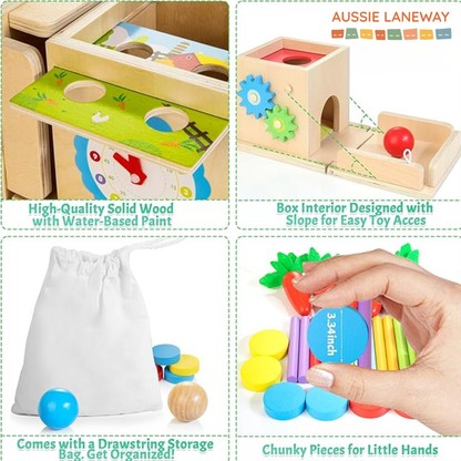Wooden Activity Cube - 8 in 1 Value Set