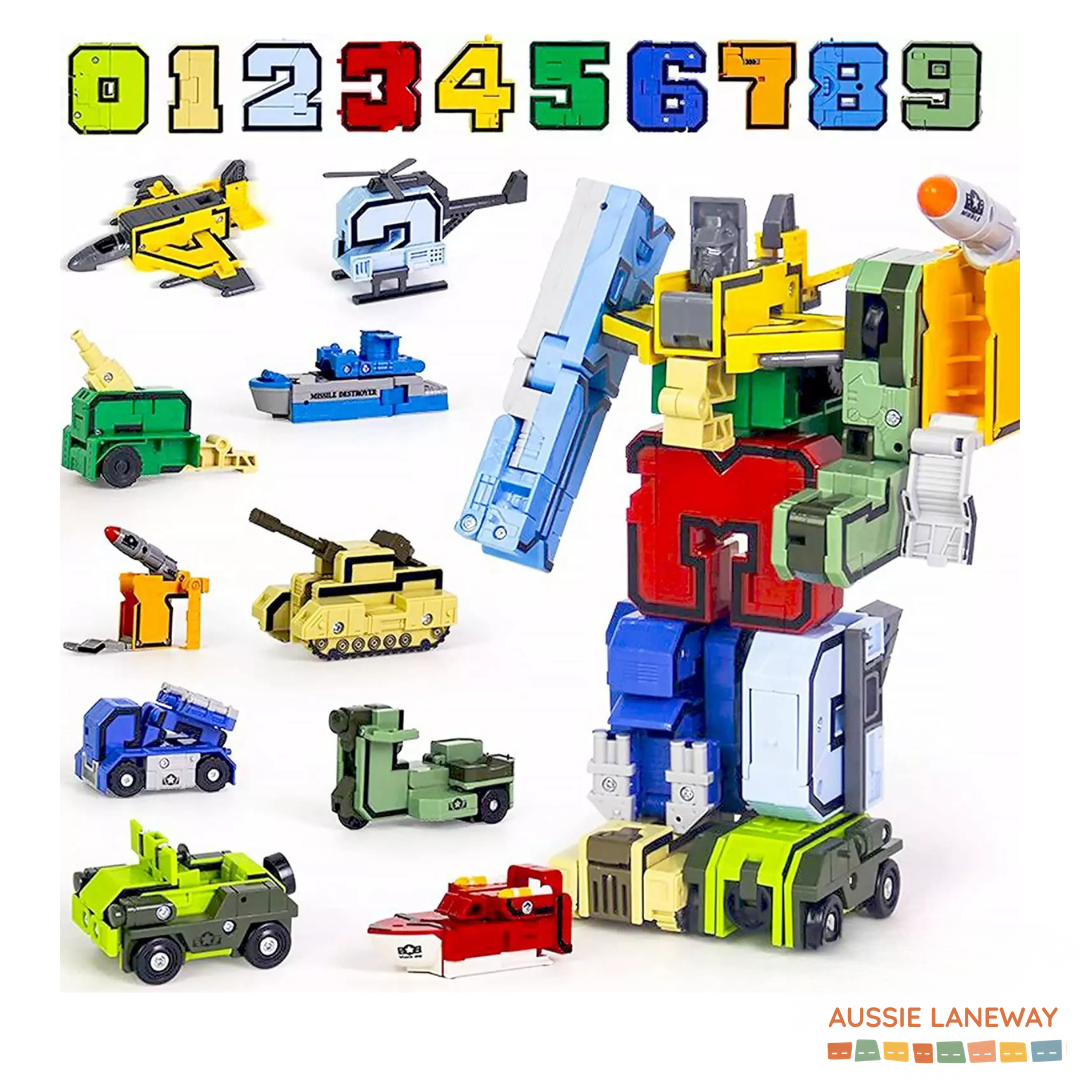 TRANSFORMA-Numbers - Learn Numbers & Military Vehicles!