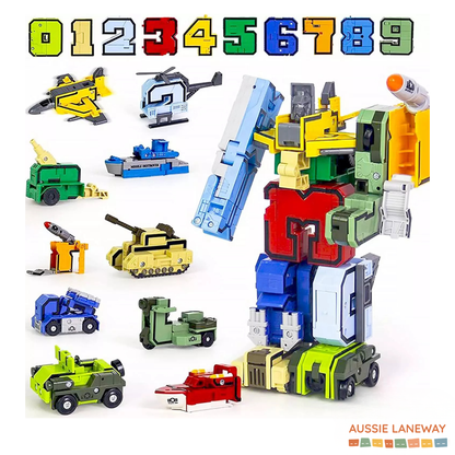 TRANSFORMA-Numbers - Learn Numbers & Military Vehicles!