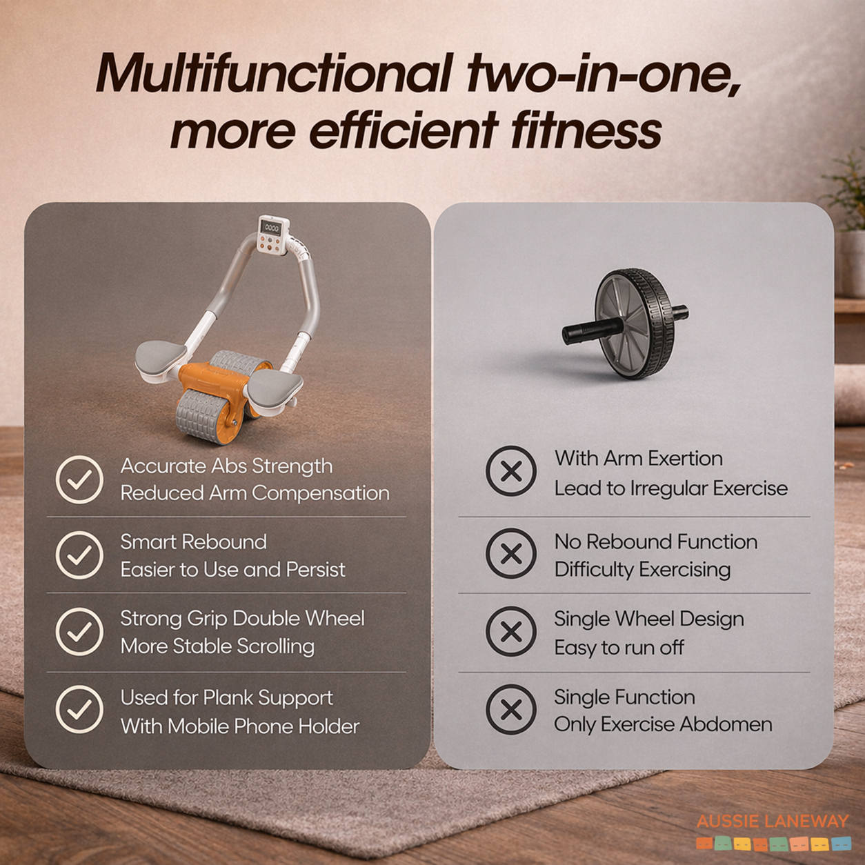 Ab Roller - Faster Results, Without The Gym