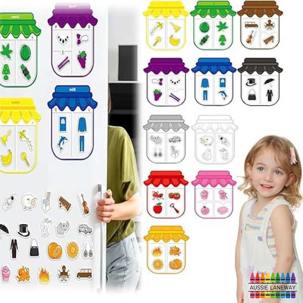 Magnetic Colour Sorting Pots