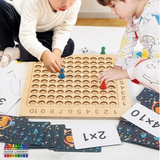 Wooden Multiplication Board Game - Help Master Early Mathematical Skills