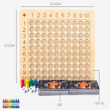 Wooden Multiplication Board Game - Help Master Early Mathematical Skills